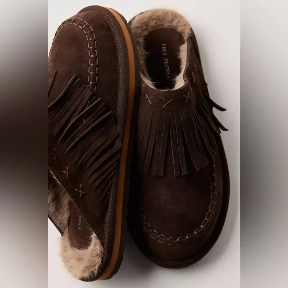 NWT Free People Fallon Fringe Mules Size 9 Women’s - Picture 2 of 14